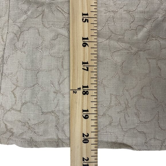 Coldwater Creek Womens Floral Embroidered A-Line Elastic Back Skirt PXL - Picture 6 of 13